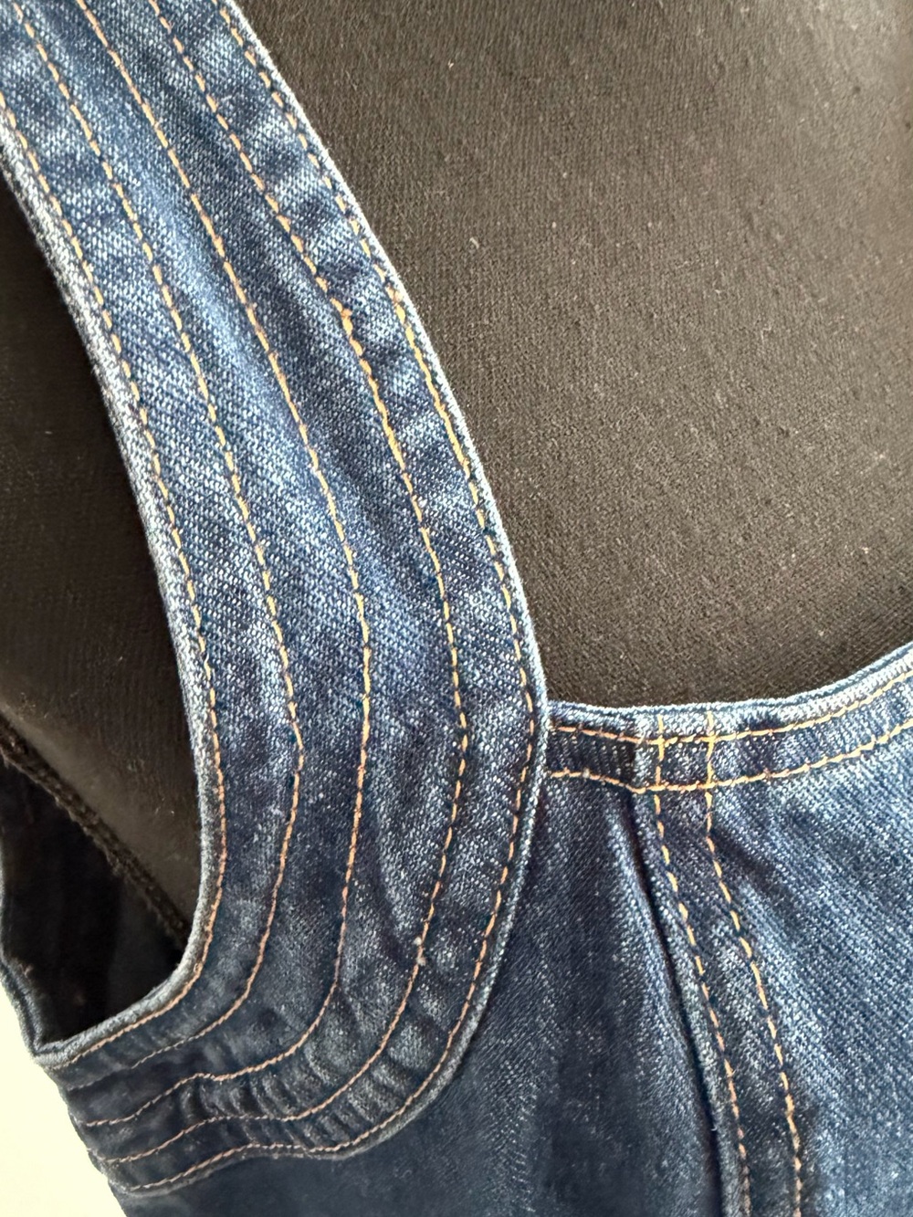 Joie Dark Blue Denim Pinafore Dress - Picture 5 of 8